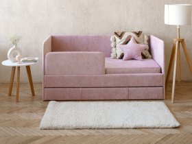 Диван-кровать Happy (розовый) в Болотном - bolotnoe.mebel-nsk.ru | фото