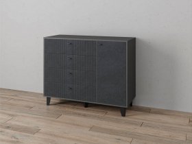 Комод «Катрин-13» (графит/гранит лофт) в Болотном - bolotnoe.mebel-nsk.ru | фото