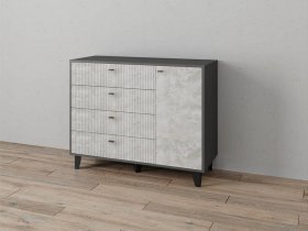 Комод «Катрин-13» (графит/мальта) в Болотном - bolotnoe.mebel-nsk.ru | фото