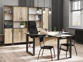 Комплект Гермес лофт (дуб крафт серый) в Болотном - bolotnoe.mebel-nsk.ru | фото