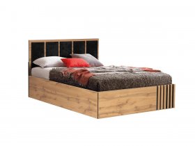 Кровать двуспальная с подъем. мех. 1,6 м Либерти 51.20 в Болотном - bolotnoe.mebel-nsk.ru | фото