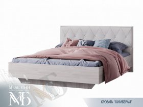 Кровать двуспальная 1,6м Кимберли КР-13 в Болотном - bolotnoe.mebel-nsk.ru | фото