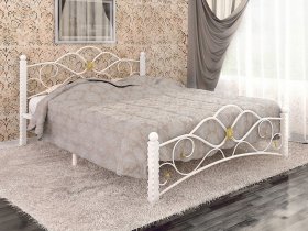Кровать двуспальная Гарда-3 на металлокаркасе 1,4 м в Болотном - bolotnoe.mebel-nsk.ru | фото