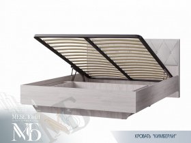Кровать двуспальная с подъем. мех. 1,6 м  Кимберли КР-13 в Болотном - bolotnoe.mebel-nsk.ru | фото