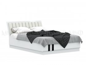 Кровать двуспальная с подъем.мех. 1,6м Магнолия в Болотном - bolotnoe.mebel-nsk.ru | фото