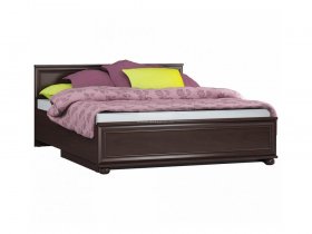 Кровать двуспальная с подъемным механизмом Верди СБ-1463/1 в Болотном - bolotnoe.mebel-nsk.ru | фото