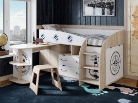 Кровать комбинированная «Немо» в Болотном - bolotnoe.mebel-nsk.ru | фото