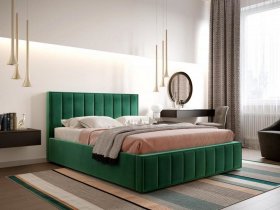 Кровать мягкая 1,4 Вена стандарт, вар.1 в Болотном - bolotnoe.mebel-nsk.ru | фото