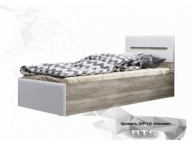 Кровать односпальная Наоми КР-12 в Болотном - bolotnoe.mebel-nsk.ru | фото