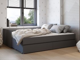 Кровать-трансформер Симпл КР-51 (графит) в Болотном - bolotnoe.mebel-nsk.ru | фото