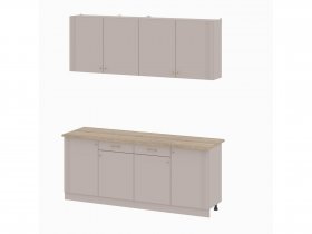 Кухонный гарнитур 2,0м Одетта (меланж/дуб сонома) в Болотном - bolotnoe.mebel-nsk.ru | фото