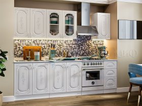 Кухонный гарнитур Лиза-2 (белый) в Болотном - bolotnoe.mebel-nsk.ru | фото