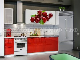 Кухонный гарнитур Вишня в Болотном - bolotnoe.mebel-nsk.ru | фото