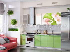 Кухонный гарнитур Яблоневый цвет в Болотном - bolotnoe.mebel-nsk.ru | фото