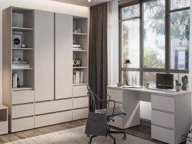 Модульная детская Люмо (кашемир) в Болотном - bolotnoe.mebel-nsk.ru | фото