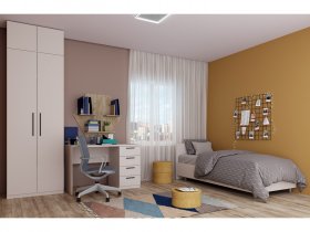 Модульная детская «Верона» (сатин) в Болотном - bolotnoe.mebel-nsk.ru | фото