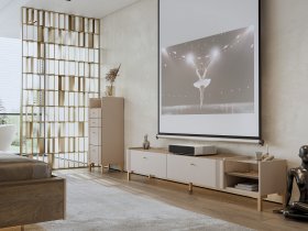Модульная гостиная Одетта (дуб эндгрей/меланж) в Болотном - bolotnoe.mebel-nsk.ru | фото