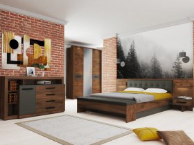 Модульная спальня Глазго в Болотном - bolotnoe.mebel-nsk.ru | фото