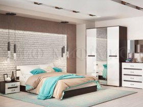 Модульная спальня Ким в Болотном - bolotnoe.mebel-nsk.ru | фото