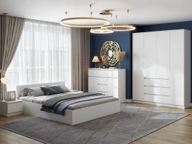 Модульная спальня Ницца в Болотном - bolotnoe.mebel-nsk.ru | фото