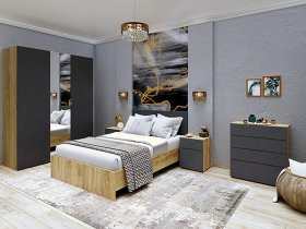 Модульная спальня Шерлок в Болотном - bolotnoe.mebel-nsk.ru | фото