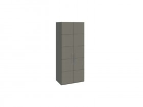 Шкаф для одежды с 2 дверями Наоми (джут/фон серый) СМ-208.07.03 в Болотном - bolotnoe.mebel-nsk.ru | фото