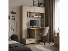 Стол письменный Лайт 03.243  (плэйн/сатин) в Болотном - bolotnoe.mebel-nsk.ru | фото