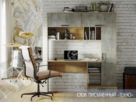 Стол письменный  Техно в Болотном - bolotnoe.mebel-nsk.ru | фото